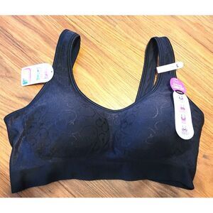 Bra Wirefree Playtex Womens Comfort Flex Fit Shaping Comfort- Large Black